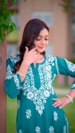 Lucknow Coord Two Pis Suit Set - Image 3
