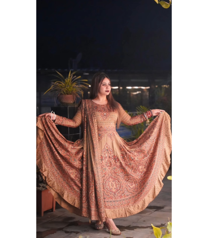 anarkali gown two piece