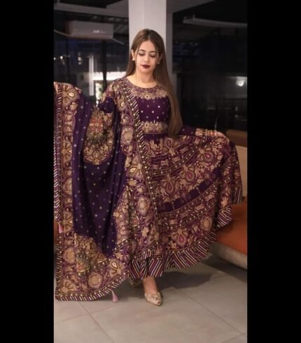 anarkali gown two piece