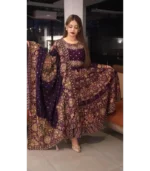 anarkali gown two piece set
