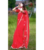 Geogette Embroiry Saree